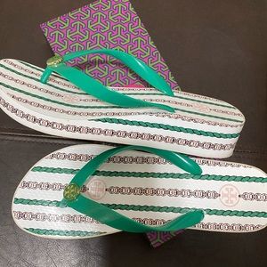 Tory Burch. Gucci style. Worn once. Super cute wedge platform. Still in box.